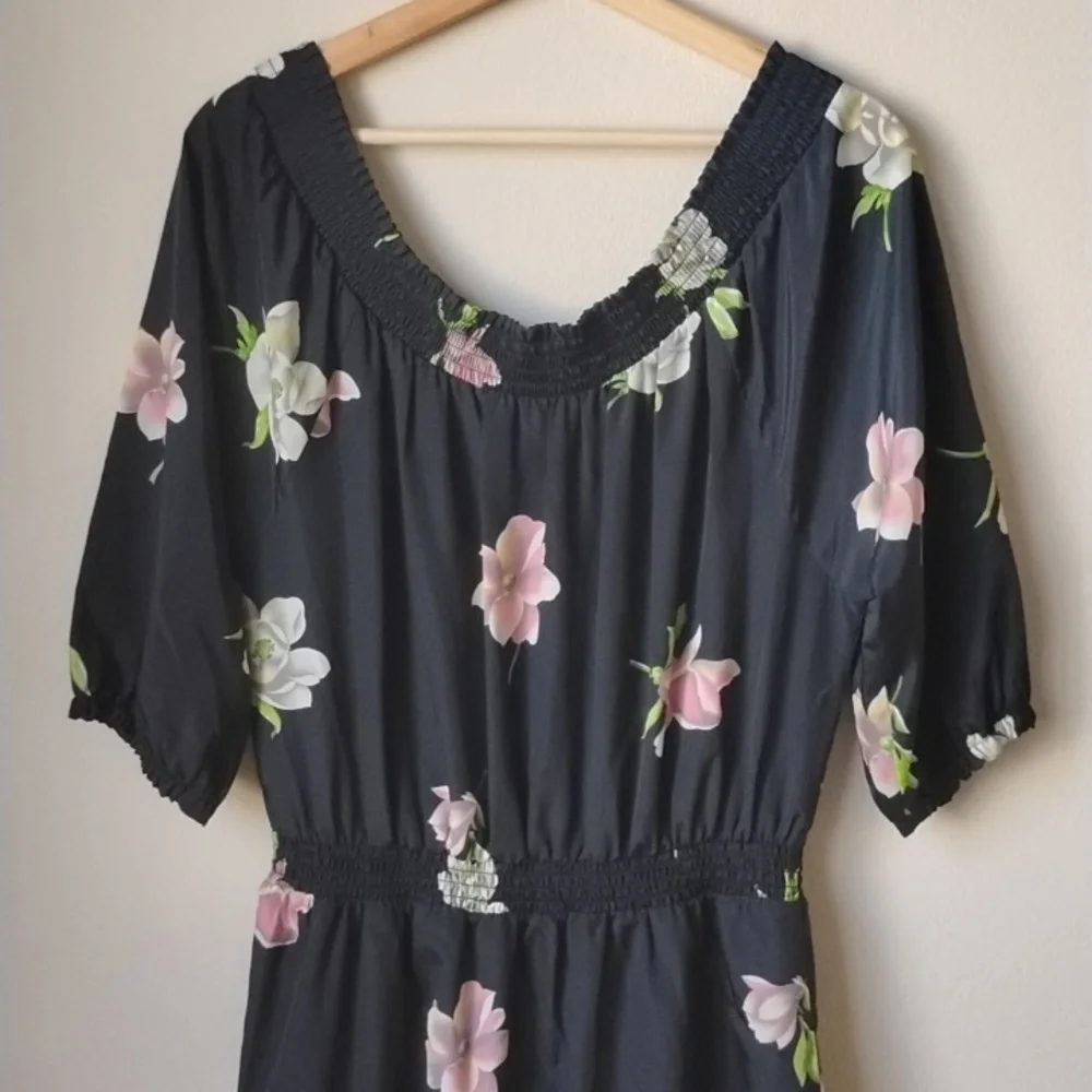 Lil Floral Black Dress